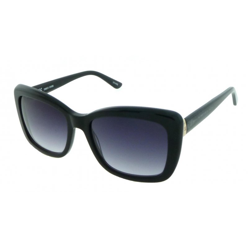 SUNGLASSES PLASTIC ENRICO COVERI EC729 BLK 56-18-140