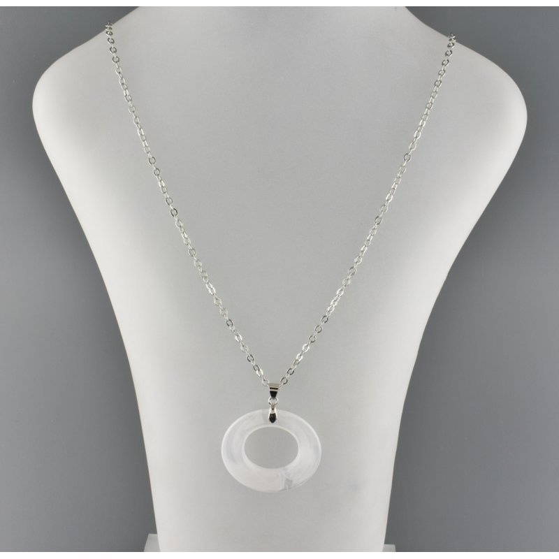 CIRCLE PENDANT WHITE